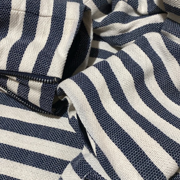 Striped Navy and White Women's Blazer - Picture 16 of 16